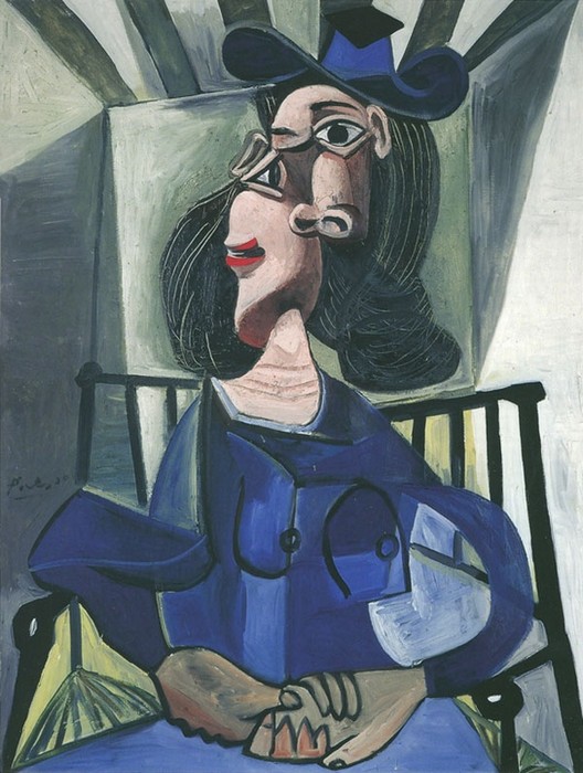 Пикассо, Женщина в шляпе, сидящая в кресле