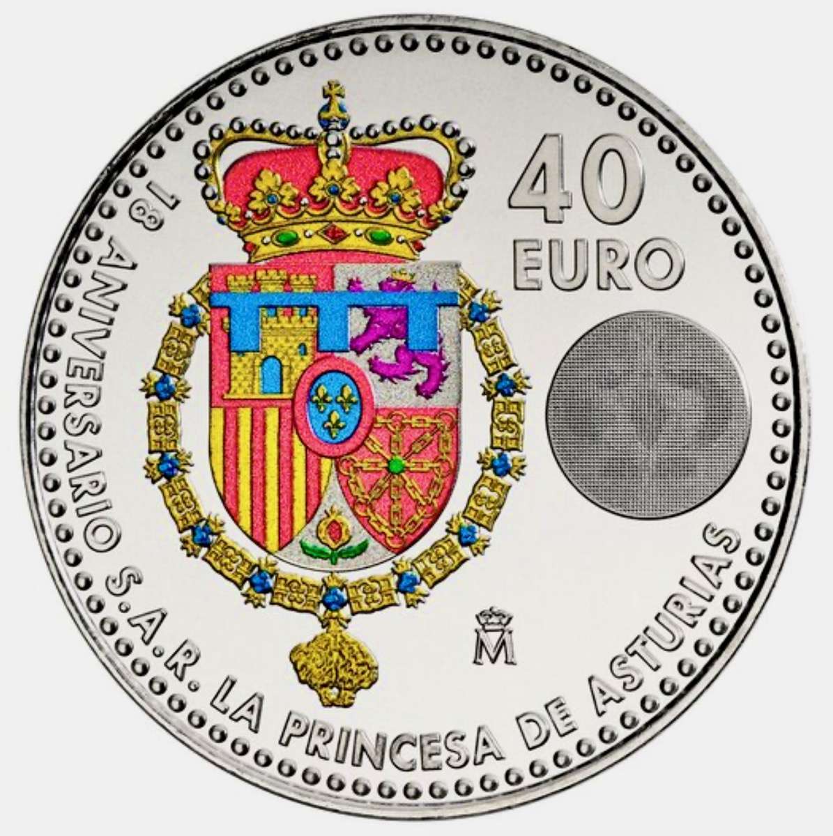 Монета в честь совершеннолетия принцессы Леонор